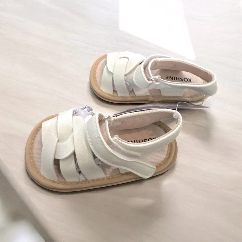 Koshine Baby Sandals Cream | Size 12–18 Months
